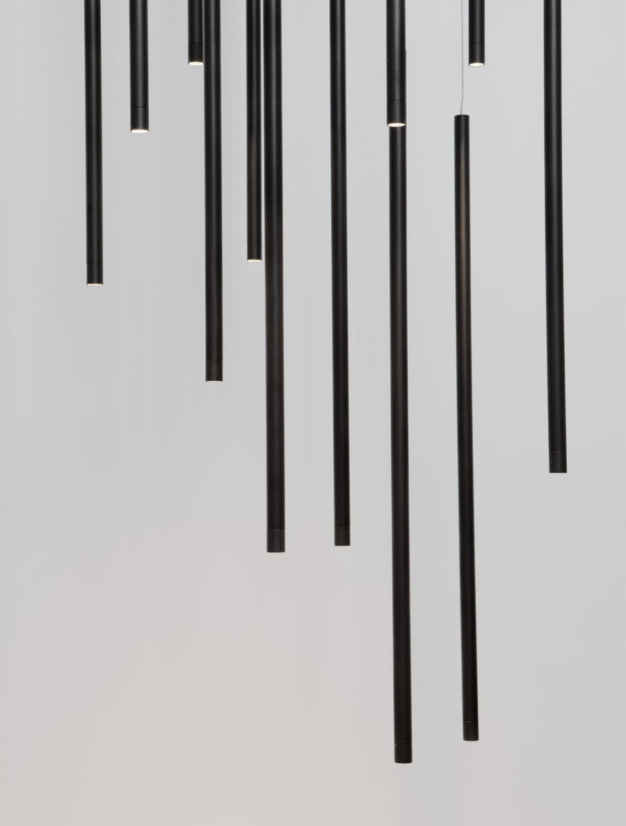 Suspension Elettra noire, Ø 540 cm