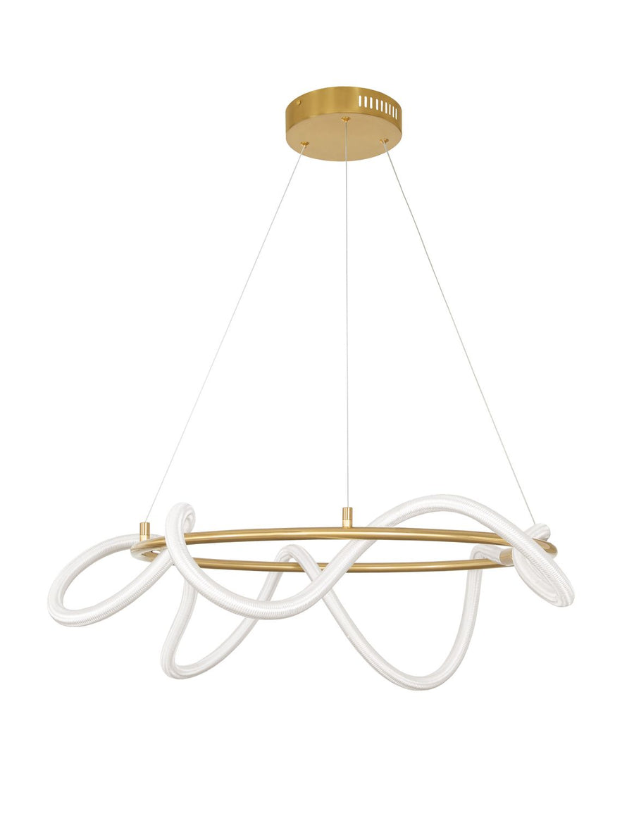 Suspension Cerelia laiton, H 120 cm