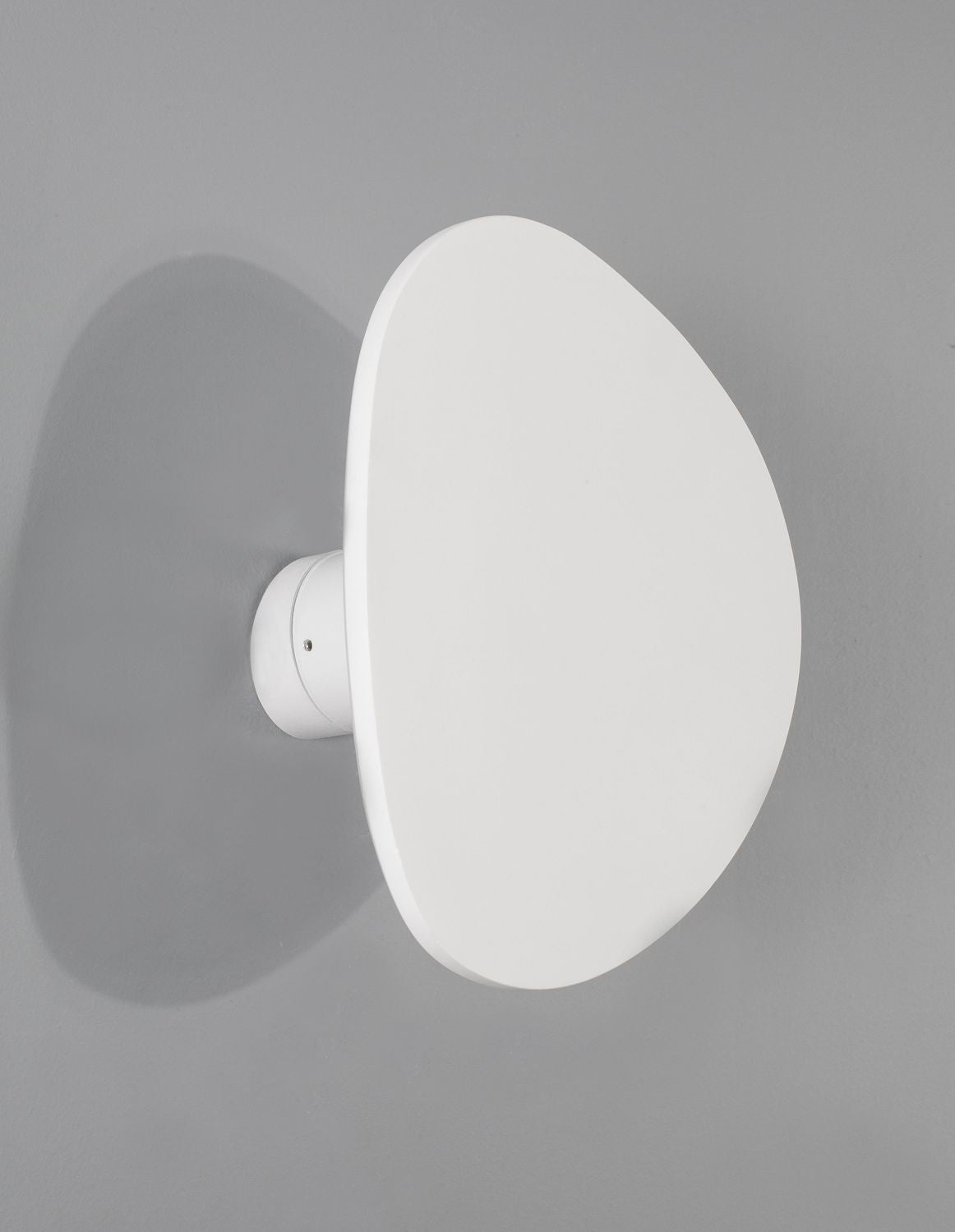 Applique murale Cronus blanche, plâtre, H 22 cm