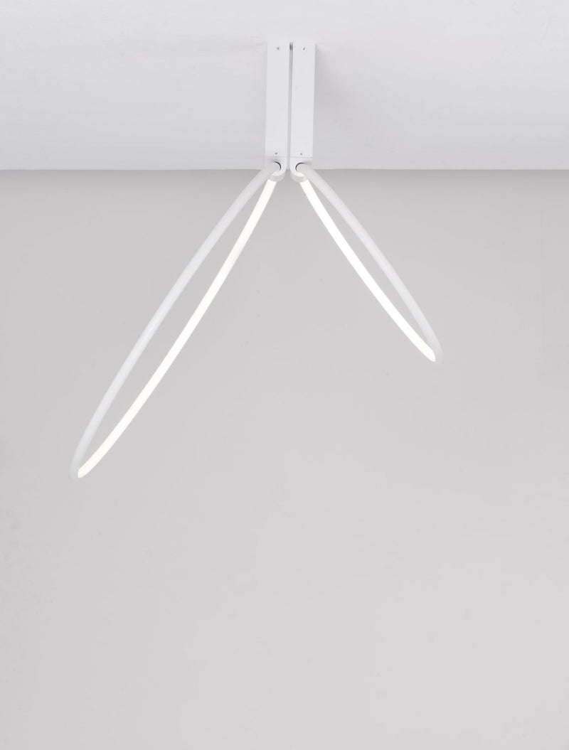 Plafonnier Garve blanc