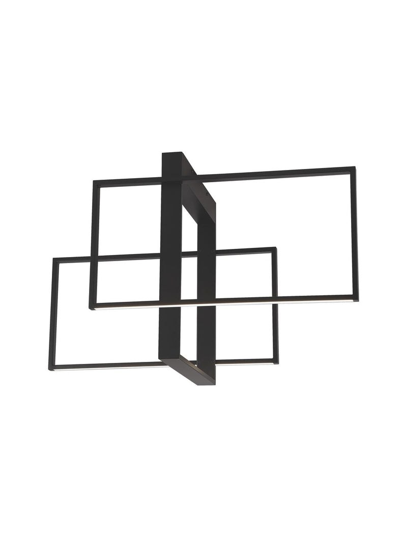 Plafonnier Clea noir, L 70 cm