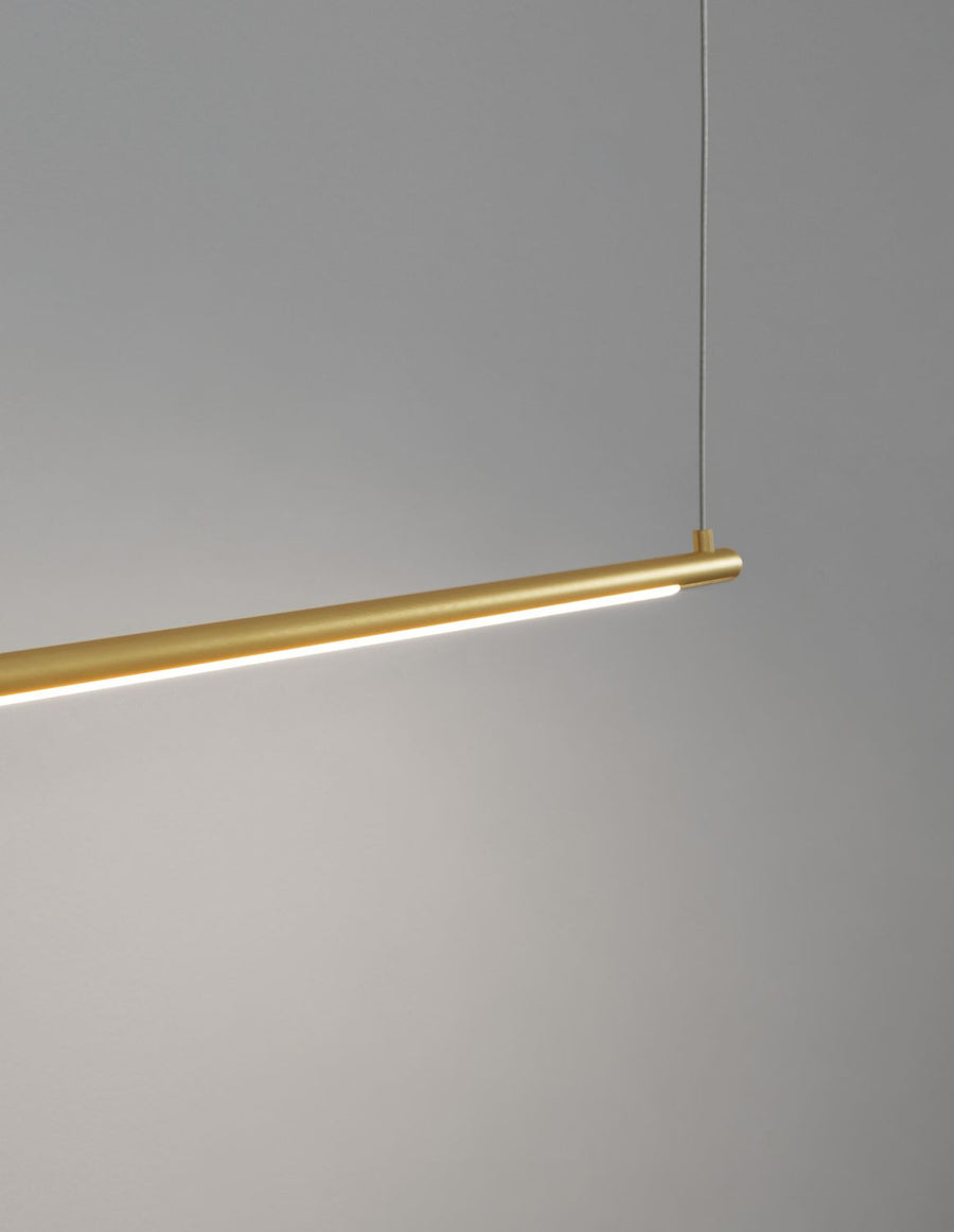 Suspension Elettra laiton, H 150 cm