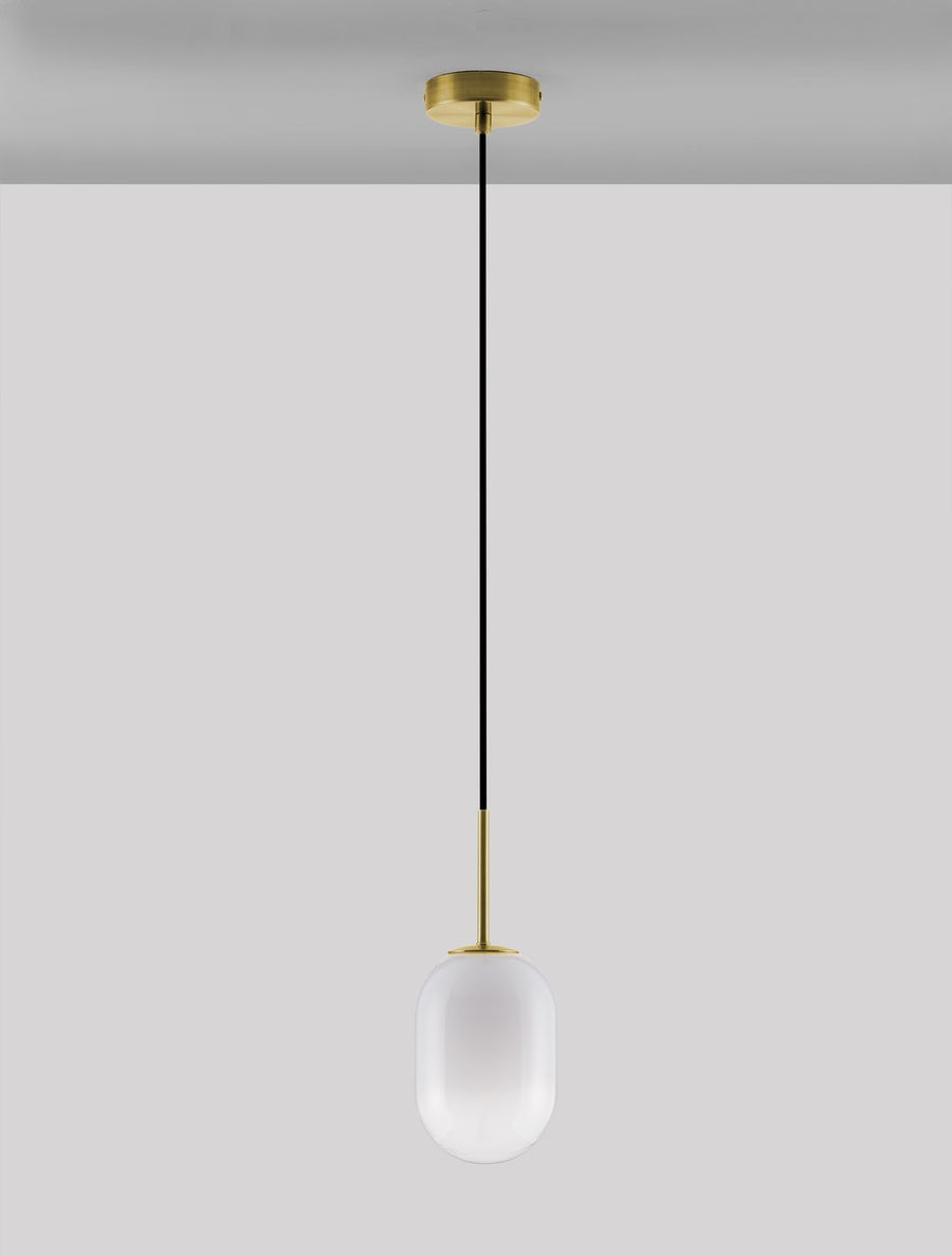 Suspension Chrysi dorée, verre (9092821)