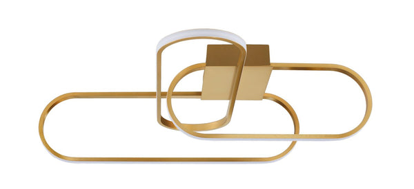 Plafonnier Arte doré, L 66 cm