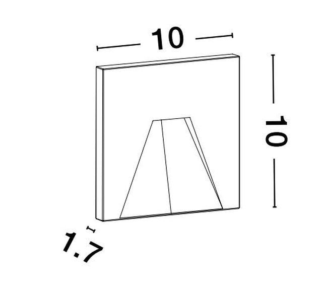 Applique extérieure Finlo grise, béton (9117080)