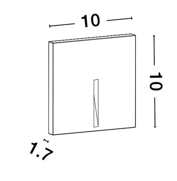 Applique extérieure Finlo grise, béton (9117084)