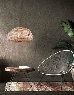 Suspension Scarlet beige, bambou