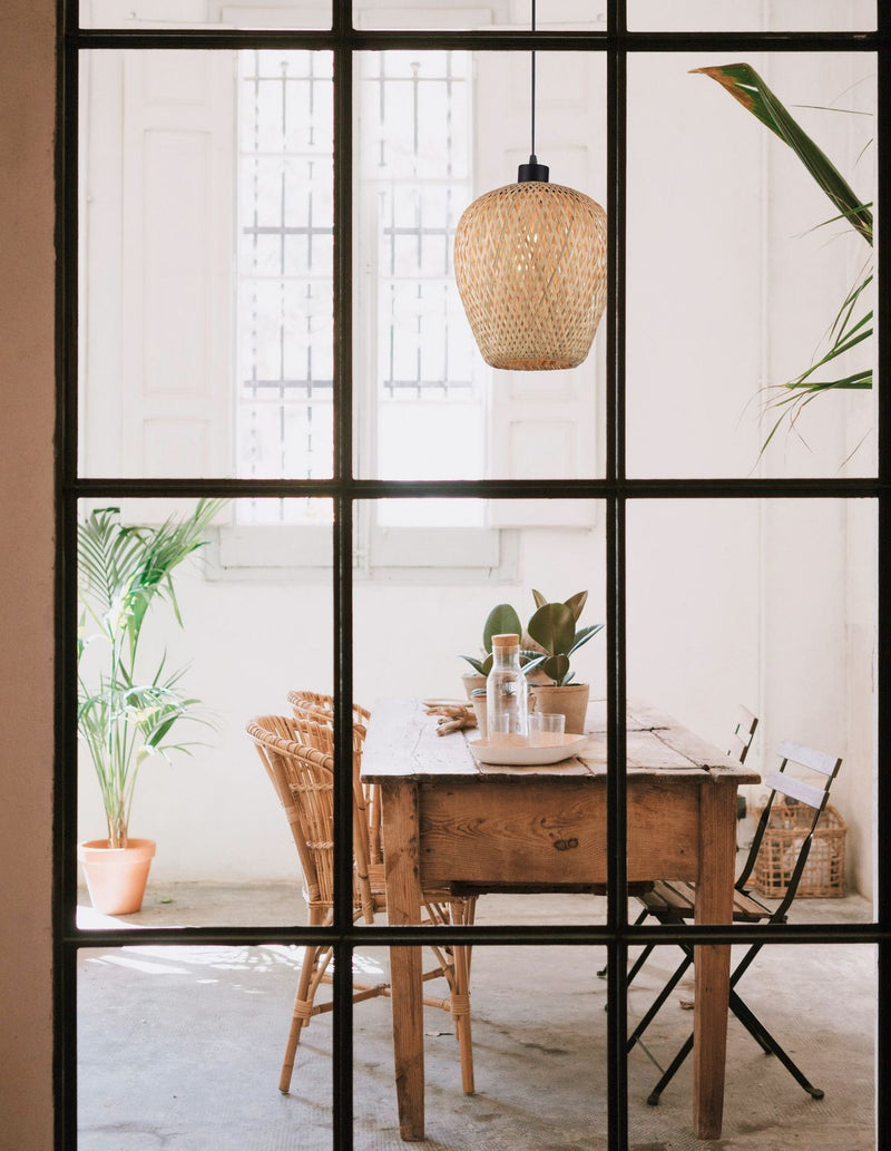 Suspension Scarlet marron, bambou