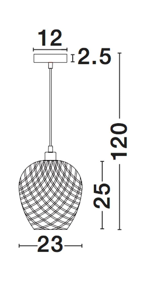 Suspension Scarlet marron, bambou