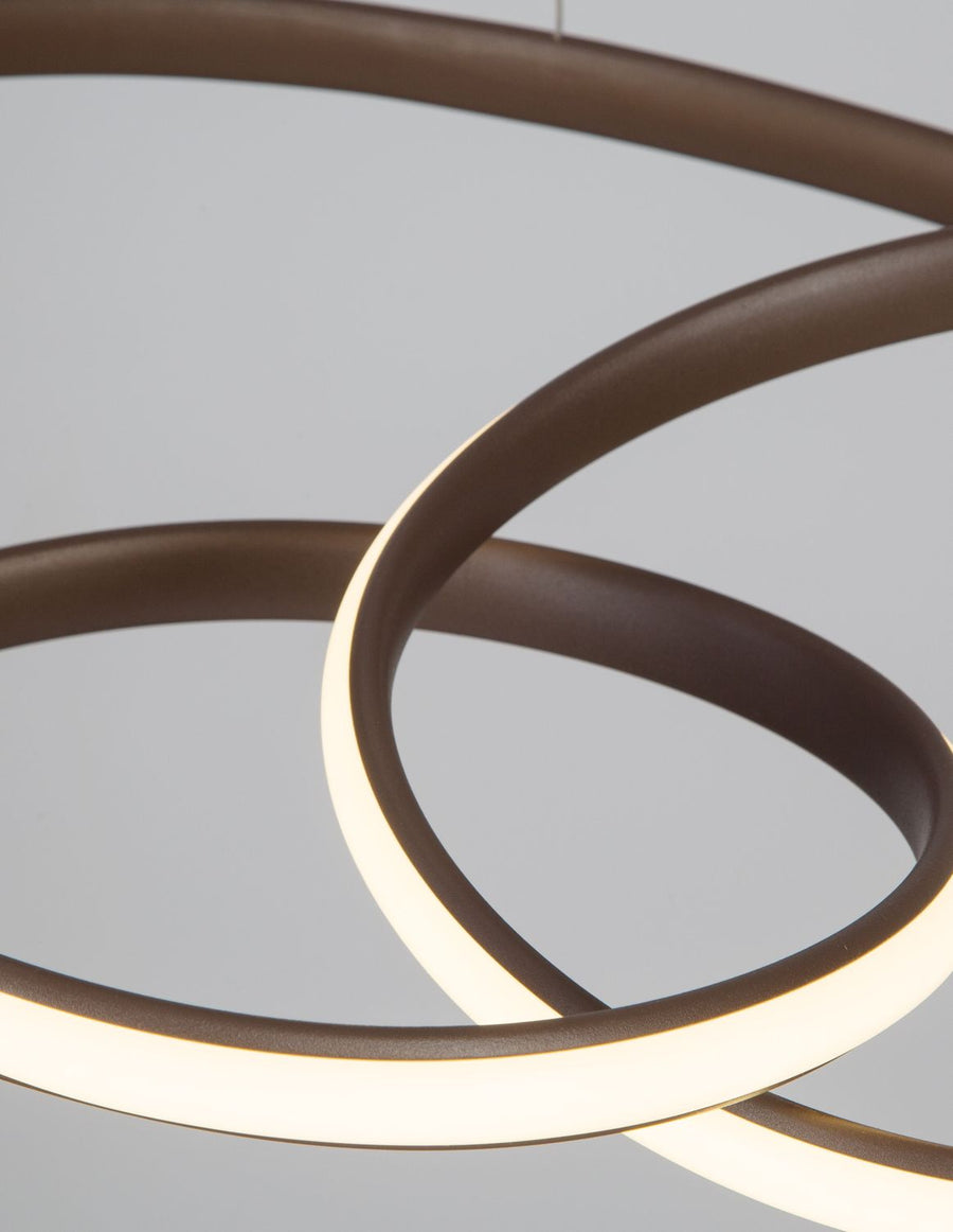 Suspension Menton marron