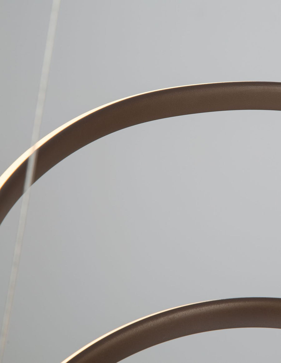 Suspension Menton marron