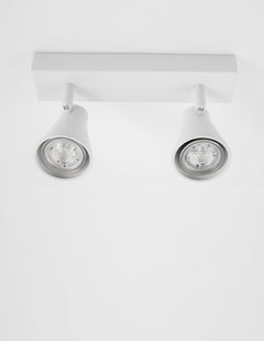 Plafonnier Dublin 2 lumières blanc