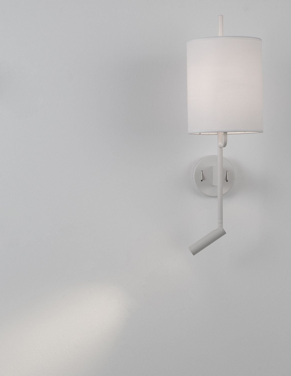 Applique murale Yama 2 lumières blanche, tissu