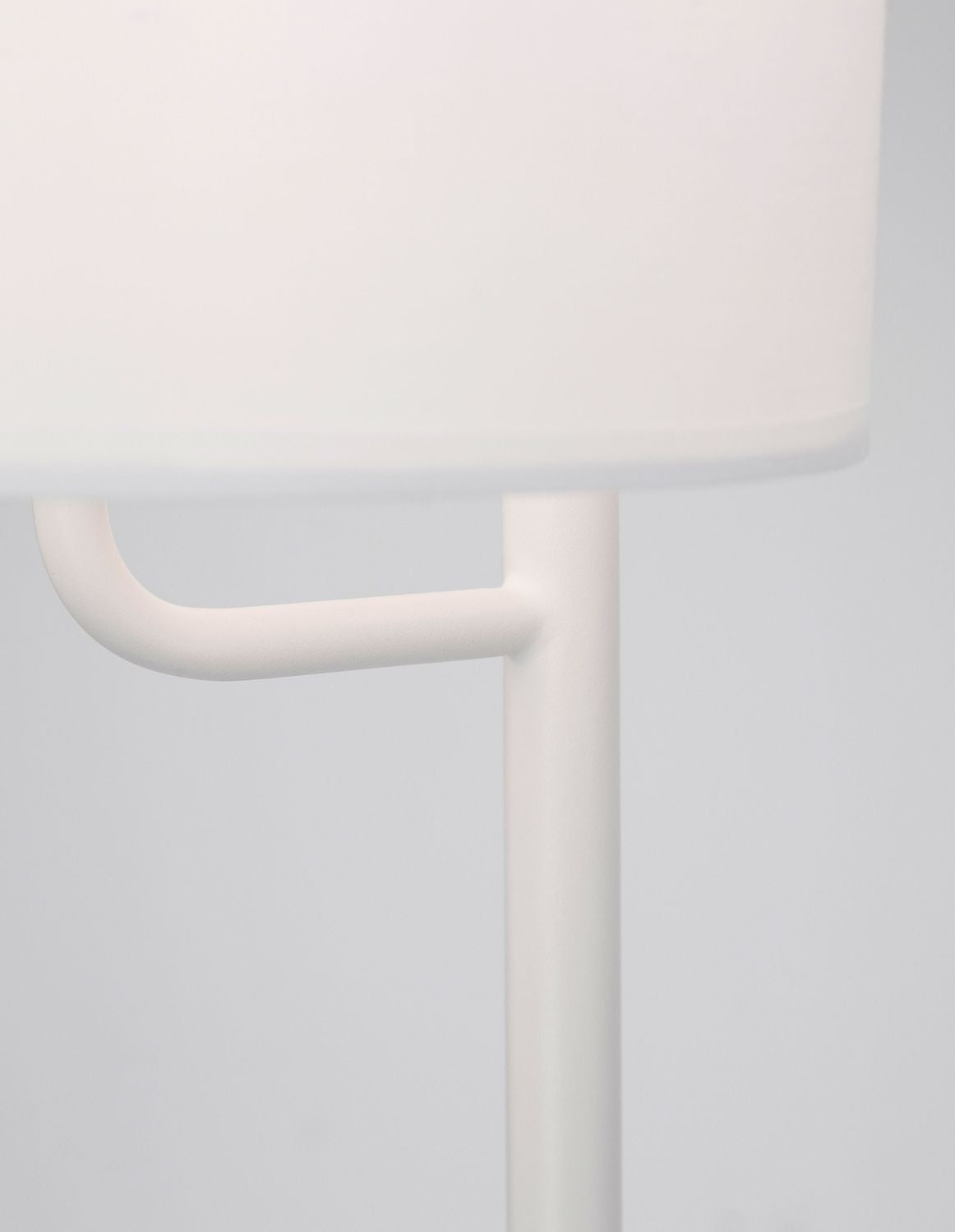 Lampadaire Yama blanc, tissu