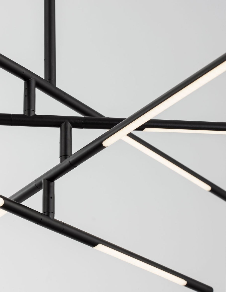 Suspension Raccio noire, L 84 cm
