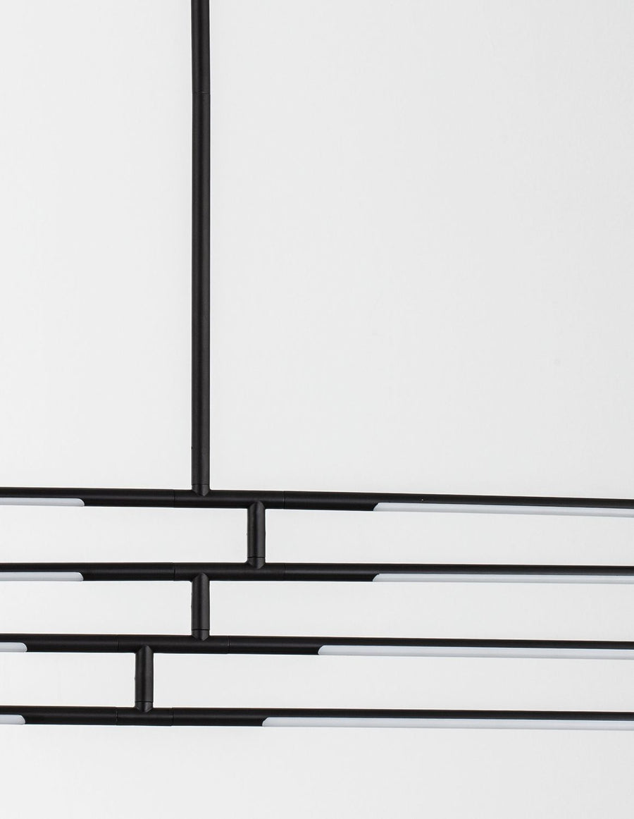 Suspension Raccio noire, L 84 cm