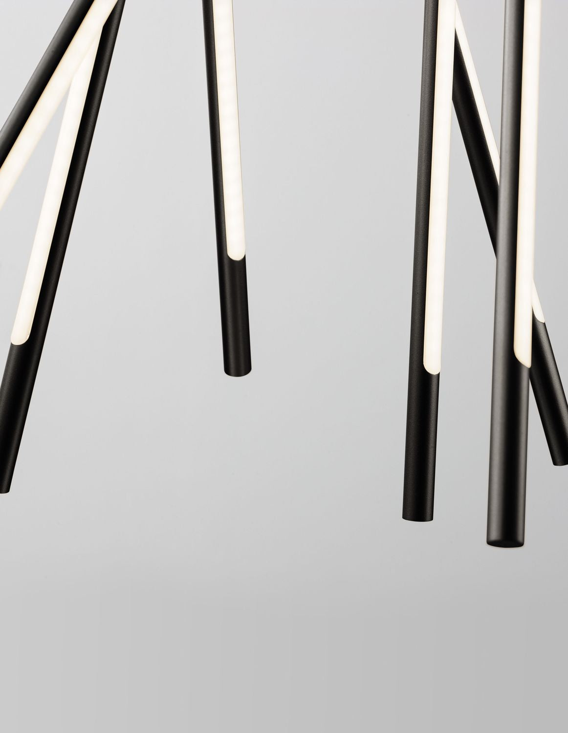Suspension Raccio noire, H 120 cm