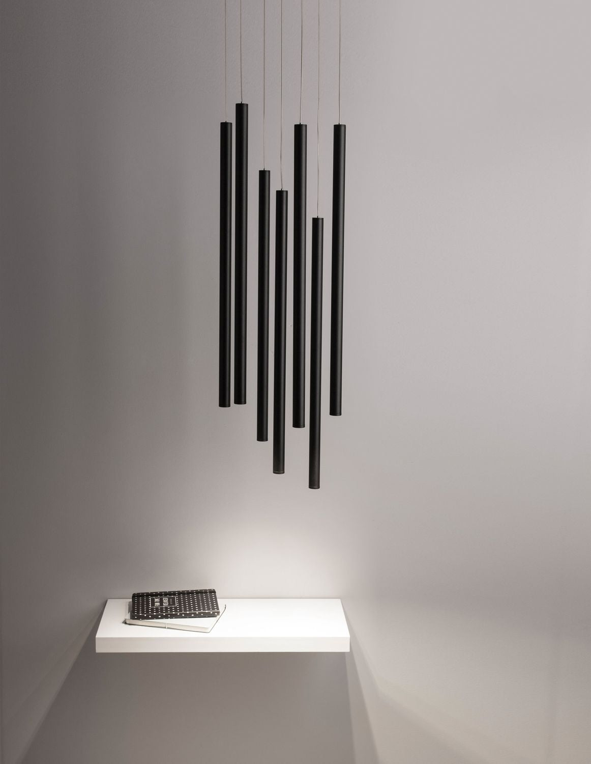 Suspension Ultrathin noire, H 150 cm (9184024)