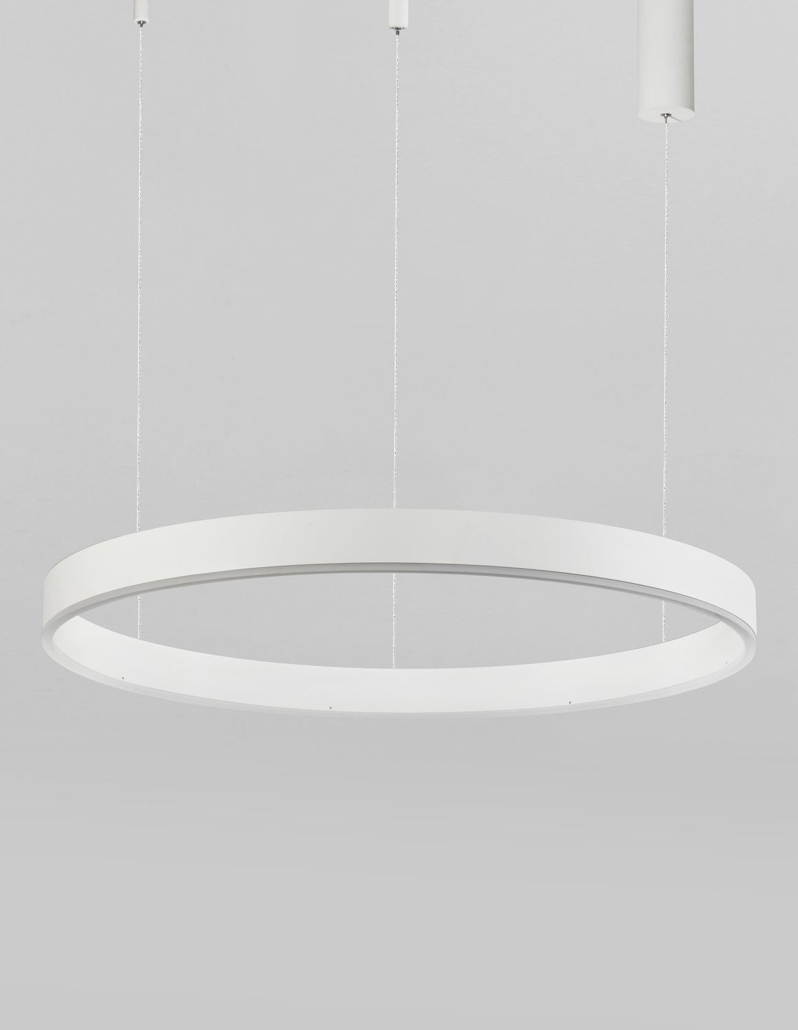 Détail du bandeau circulaire blanc et de sa surface lumineuse