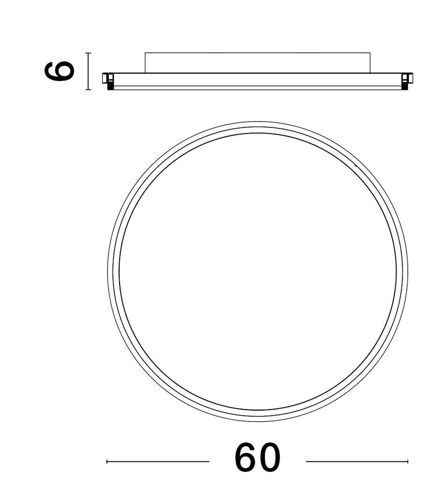 Plafonnier Willow doré, Ø 60 cm