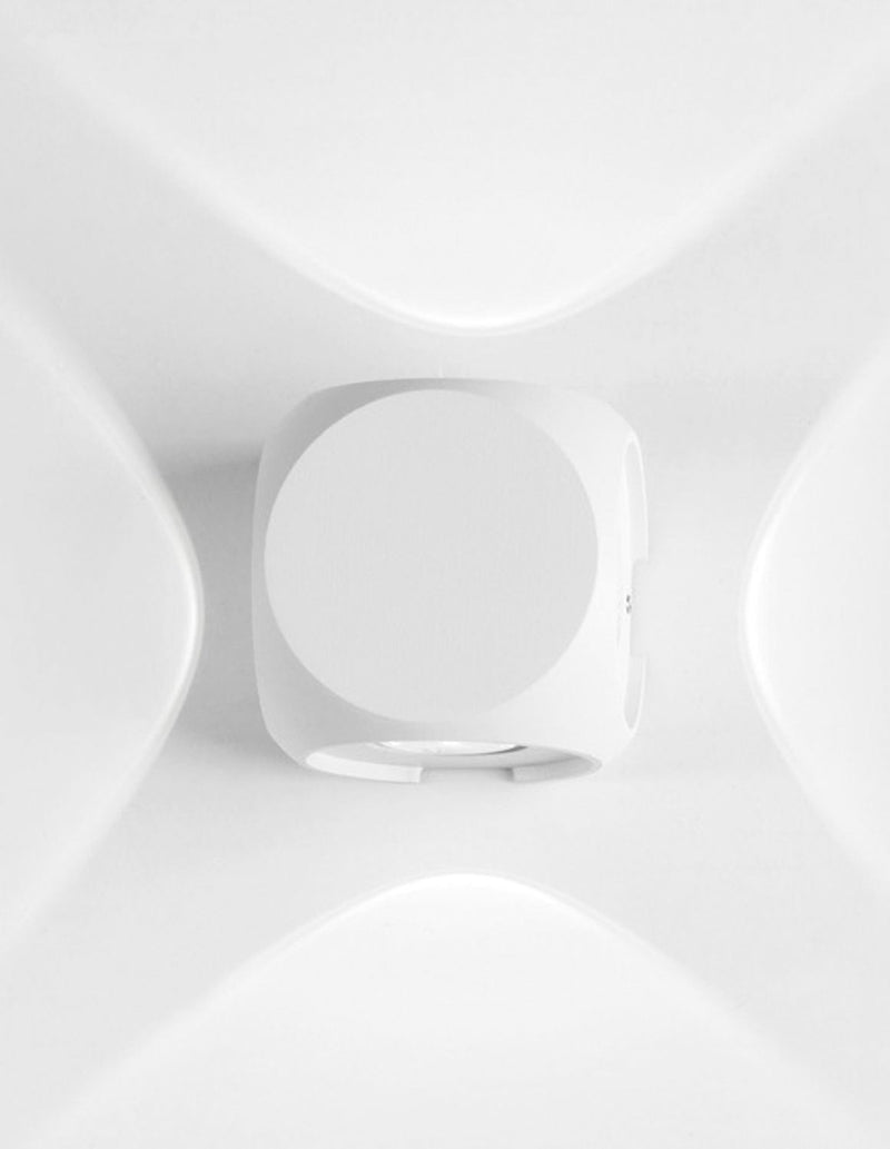 Applique extérieure Zari blanche, verre (9226215)