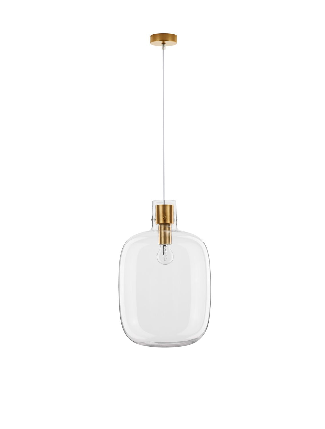 Suspension Cinzia dorée, verre, H 198 cm (9236630)