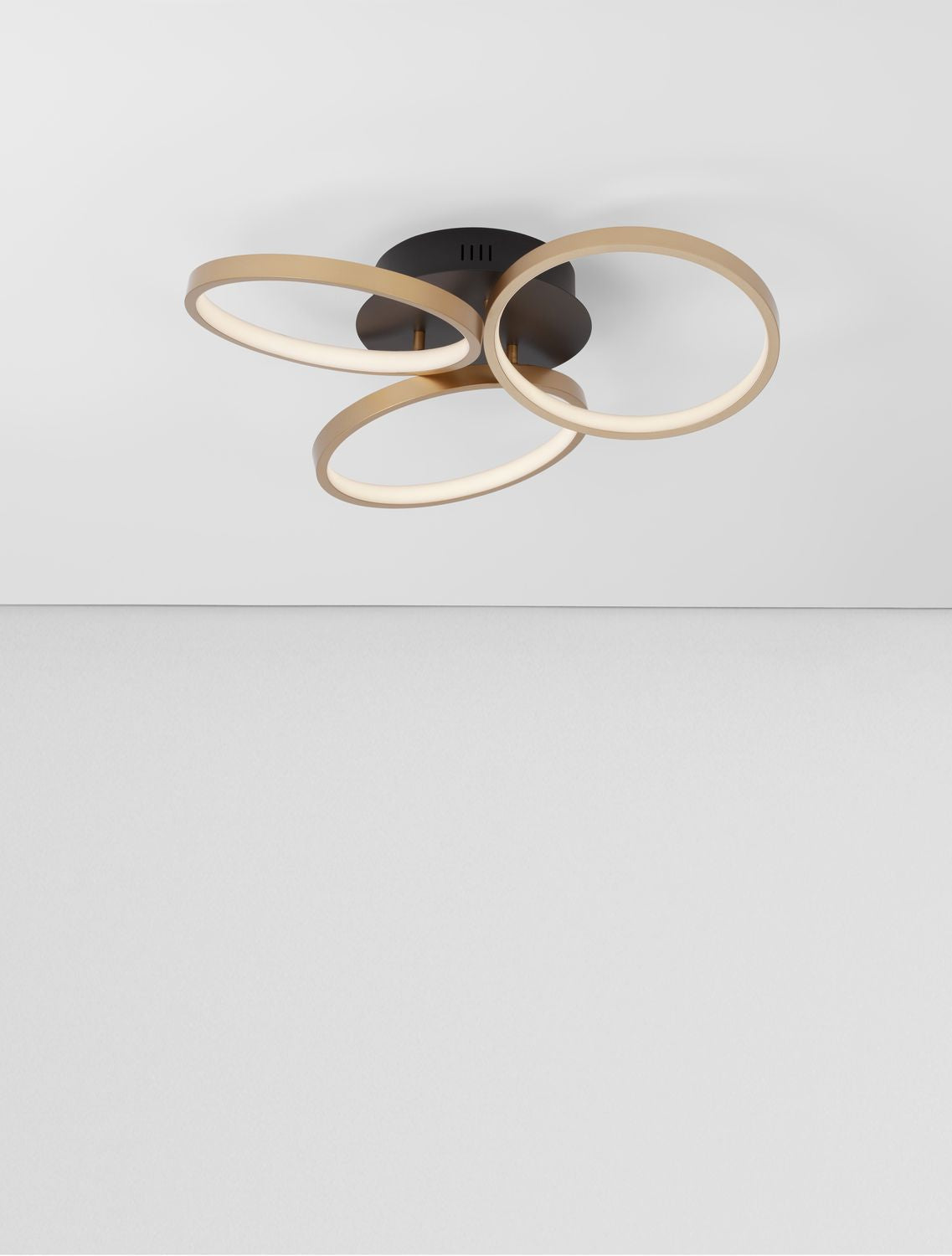 Plafonnier Elize noir, Ø 55 cm