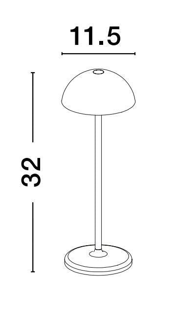 Lampe extérieure Rose blanche