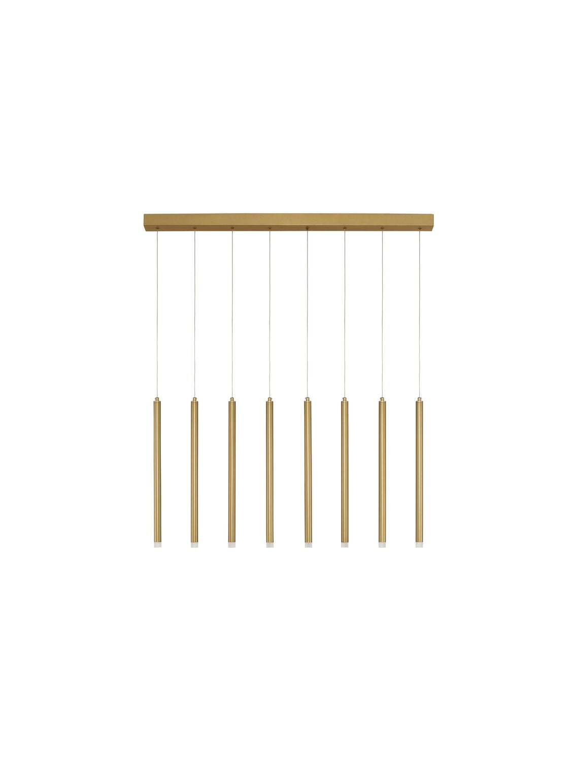 Suspension Trimle dorée, H 180 cm