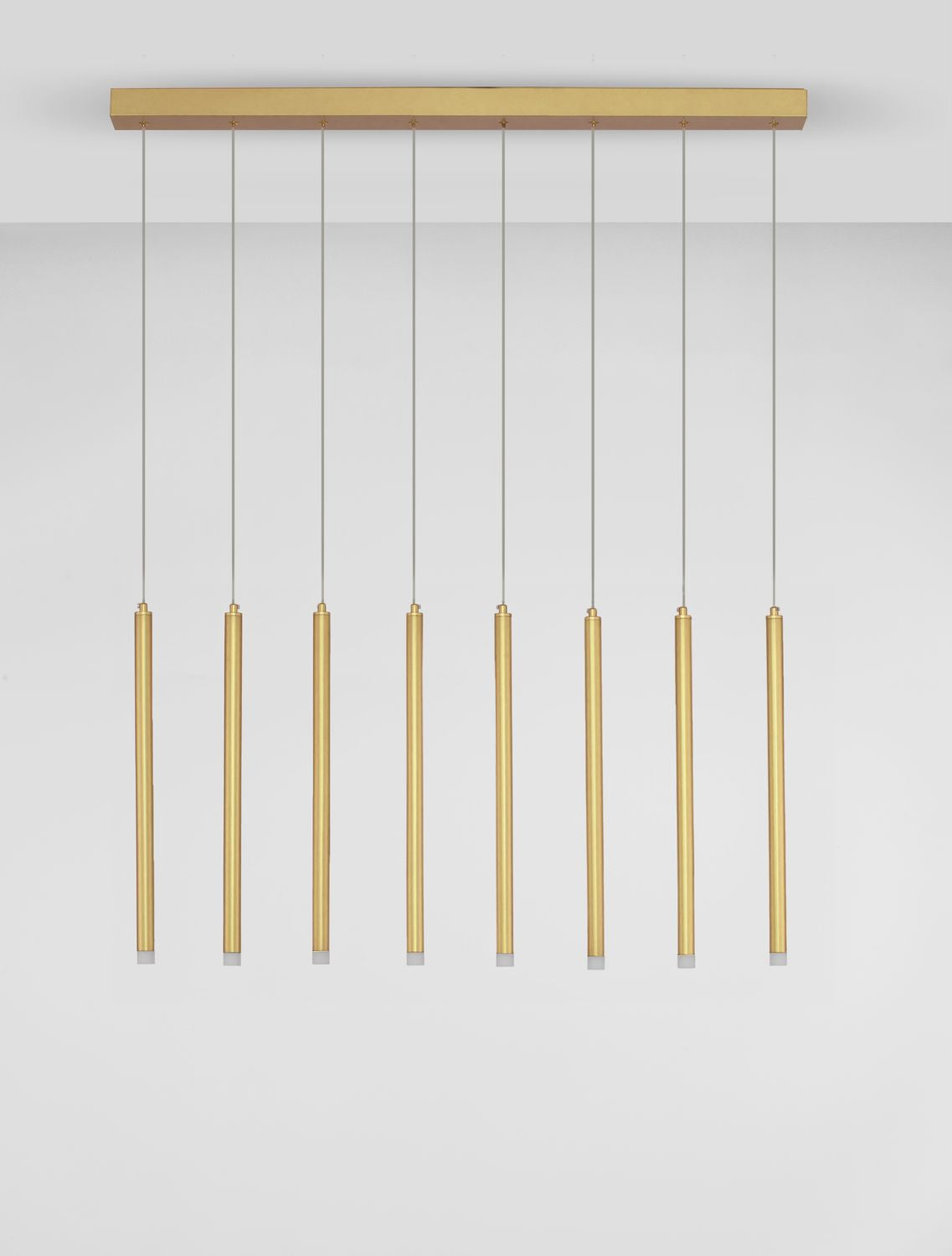 Suspension Trimle dorée, H 180 cm