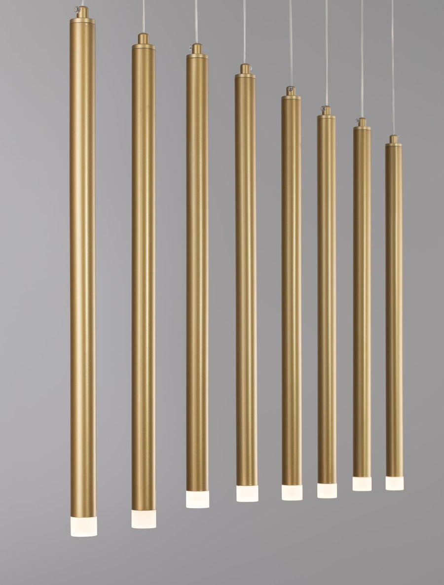 Suspension Trimle dorée, H 180 cm