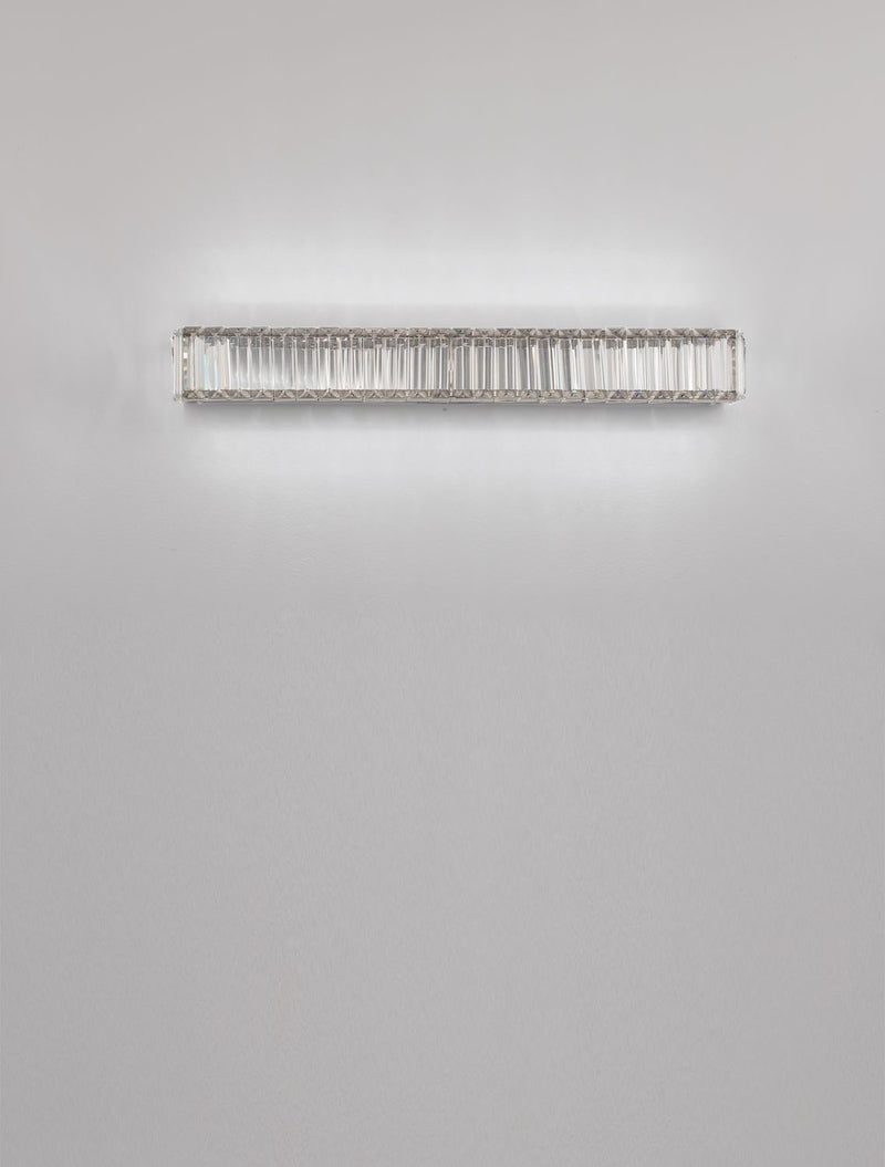 Applique murale Aurelia chromée, cristal