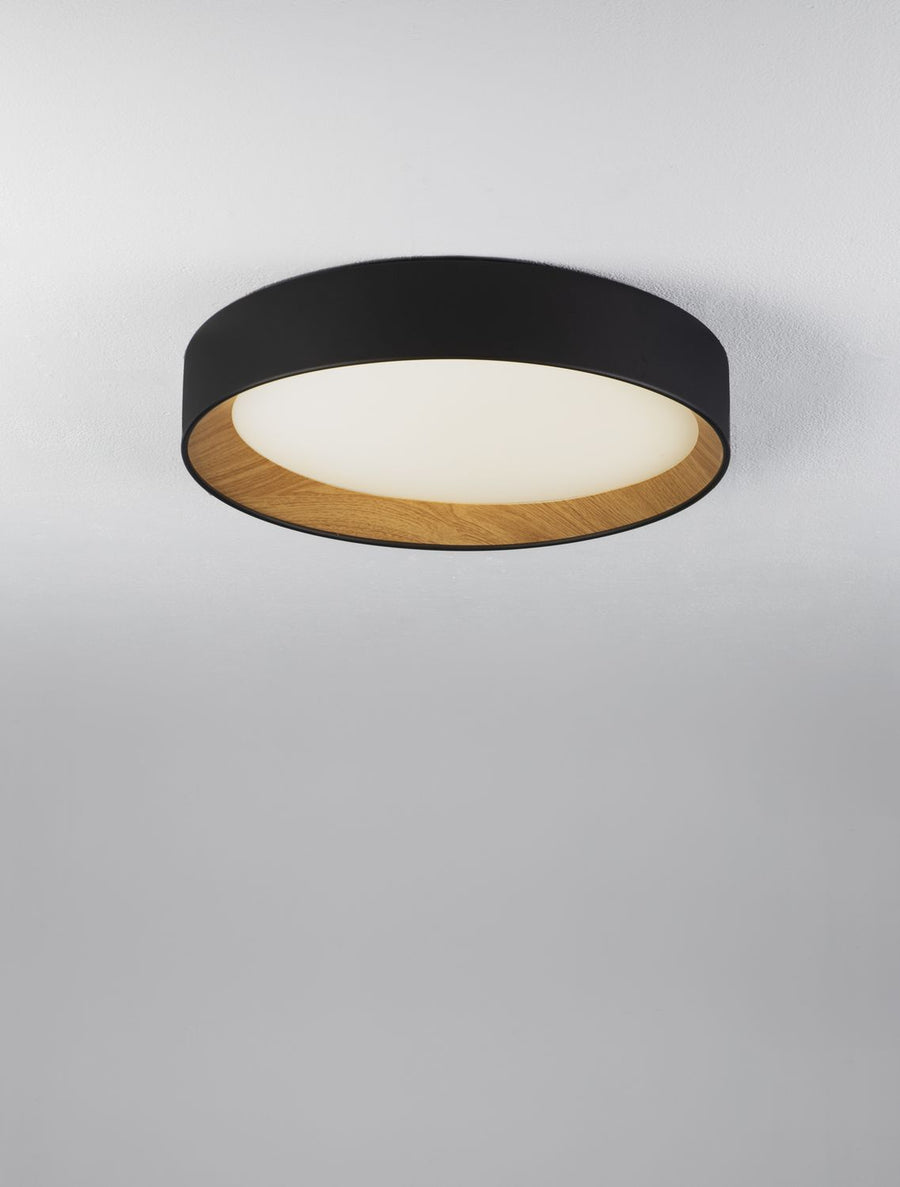 Trois quarts depuis le bas, lumière allumée derrière le diffuseur blanc dépoli