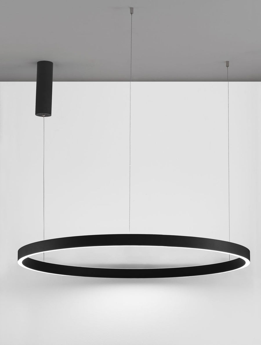 Anneau vu de face, éclairage LED diffusant une lumière blanche vers l'intérieur