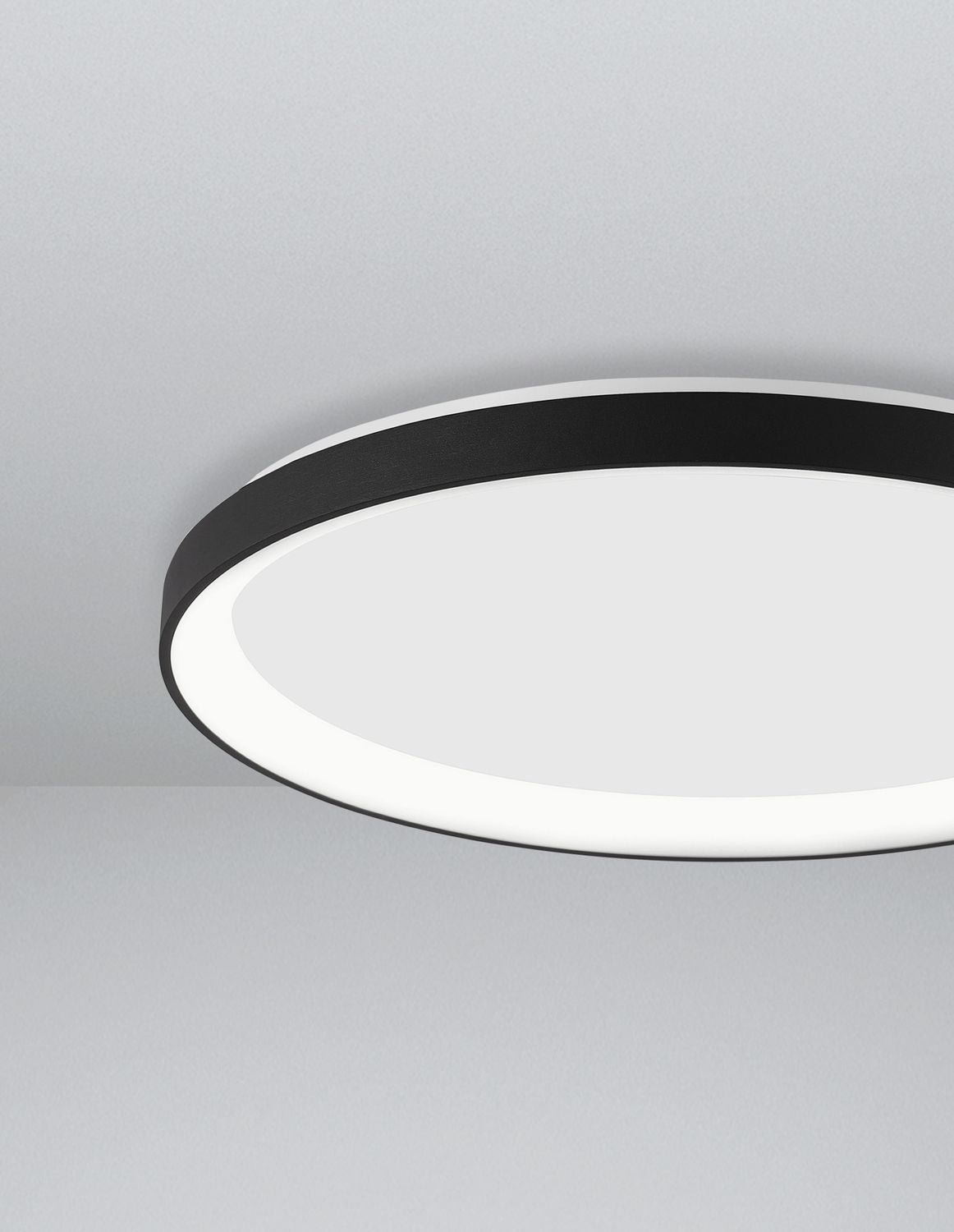 Plafonnier Pertino noir, Ø 38 cm (9345681)