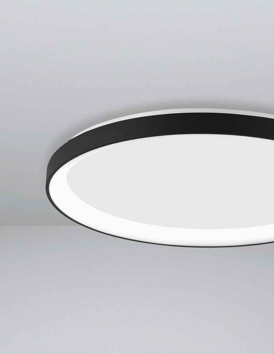 Plafonnier Pertino noir, Ø 38 cm (9345681)