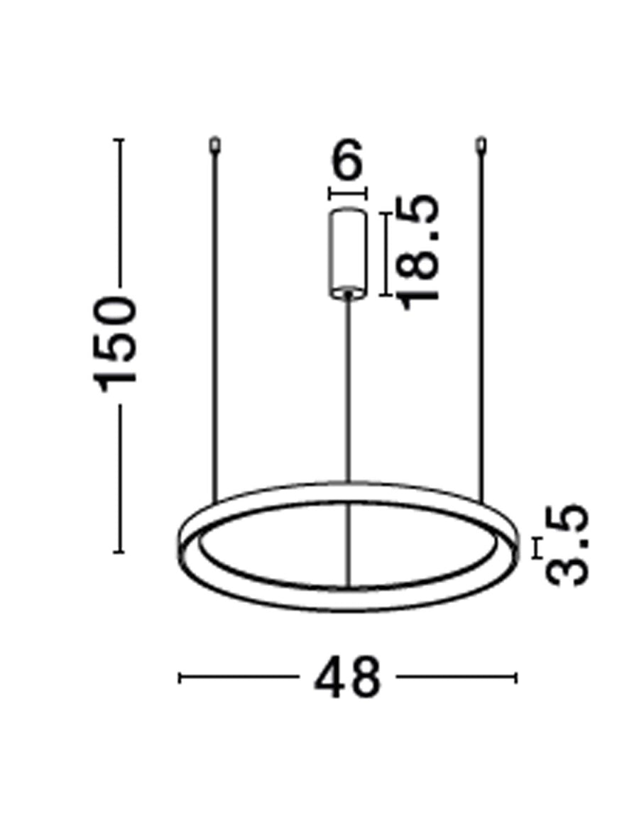 Suspension Pertino blanche (9345686)