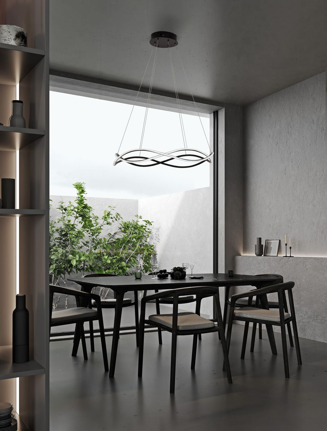 Plafonnier Jinal noir (9348103)