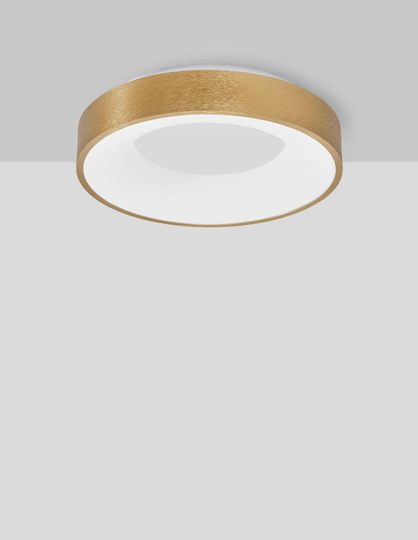 Plafonnier Rando Thin doré, Ø 38 cm