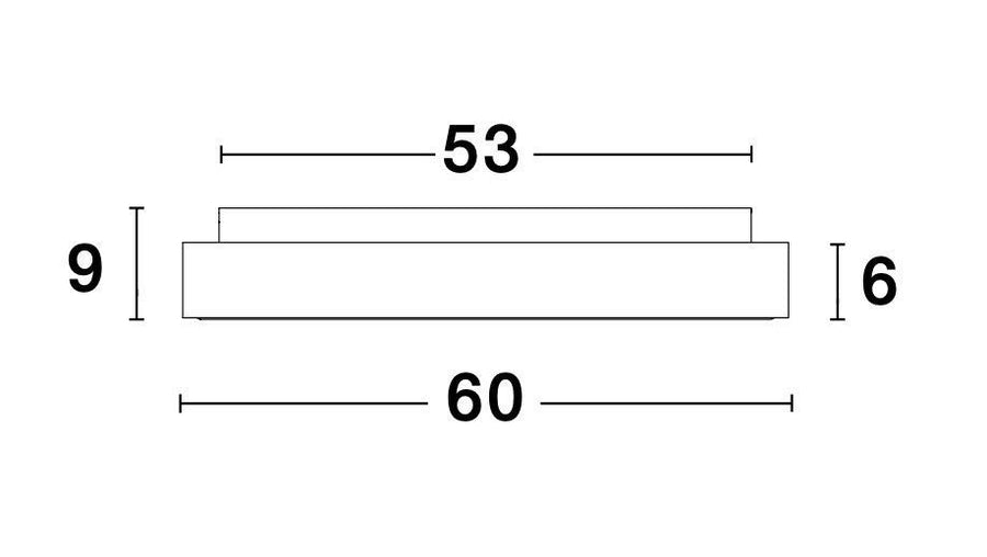 Plafonnier Rando Thin blanc, Ø 60 cm (9353852)