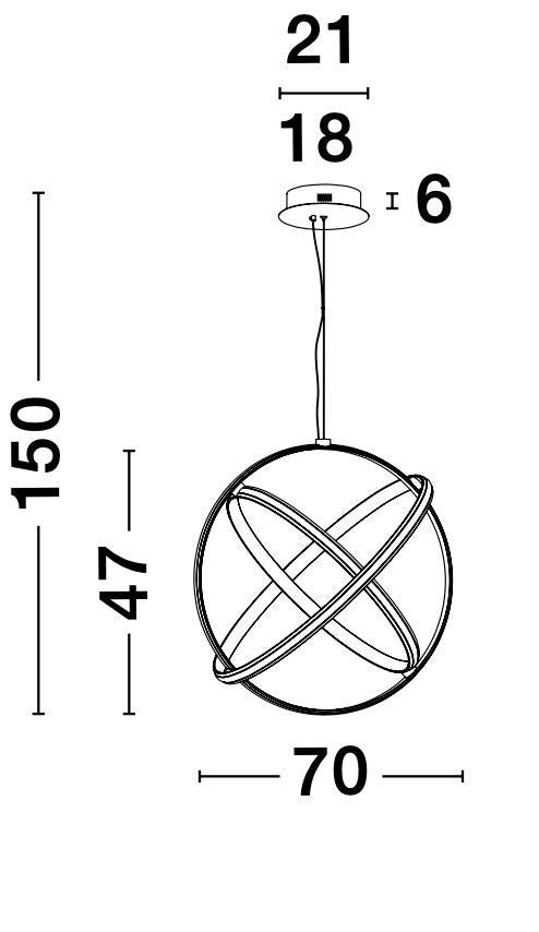 Suspension Pertone noire (9365013)