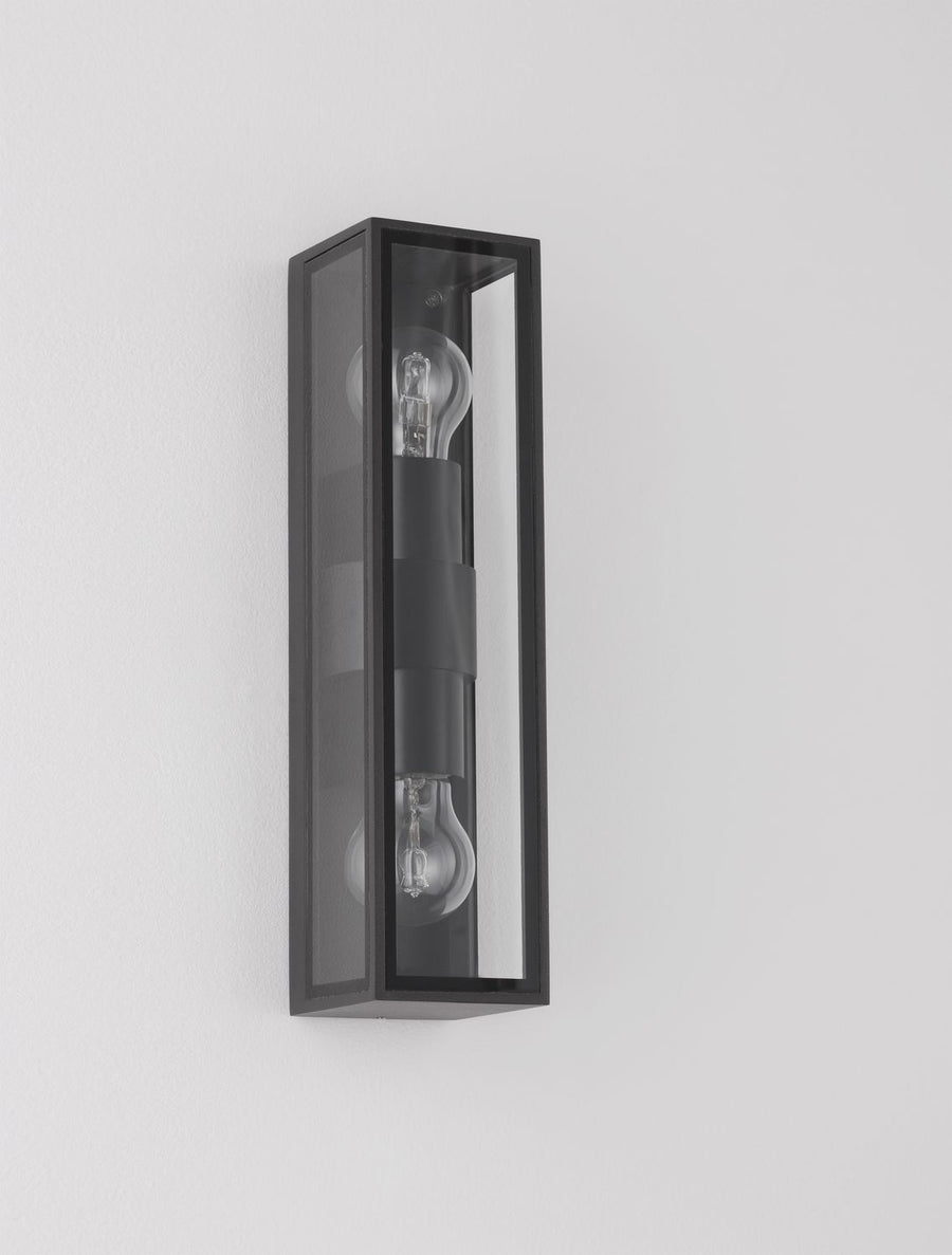Applique extérieure Regina anthracite, verre
