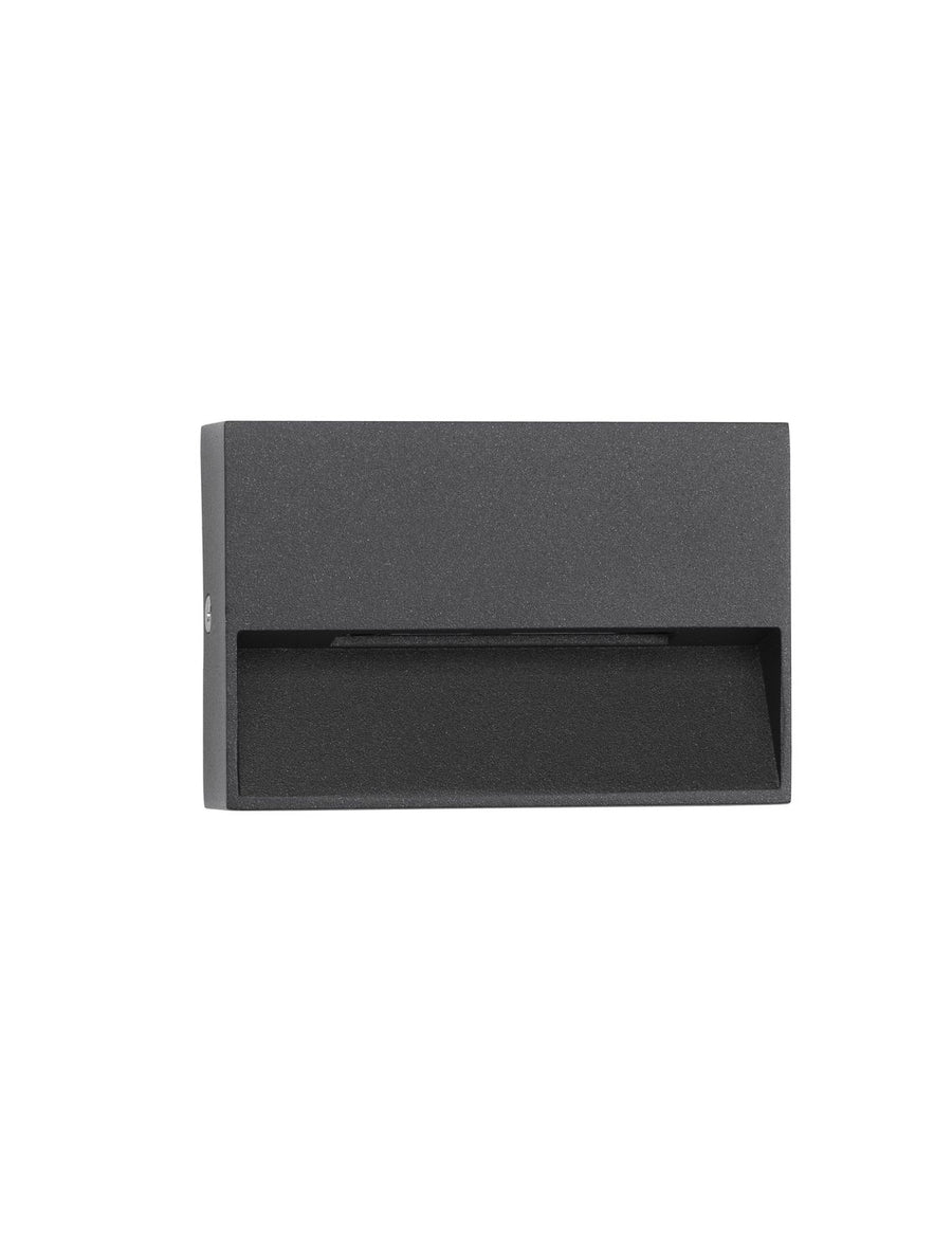 Produit seul sur fond blanc, face avant rectangulaire anthracite avec fente lumineuse basse.