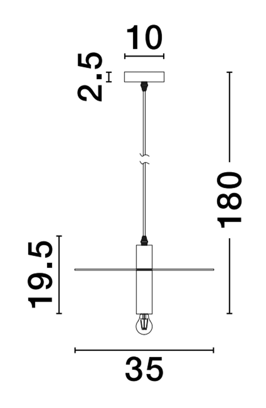 Suspension Royal noire