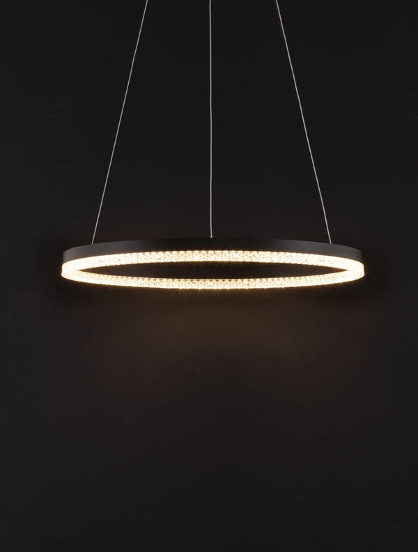 Suspension Adria noire, H 150 cm (9530227)