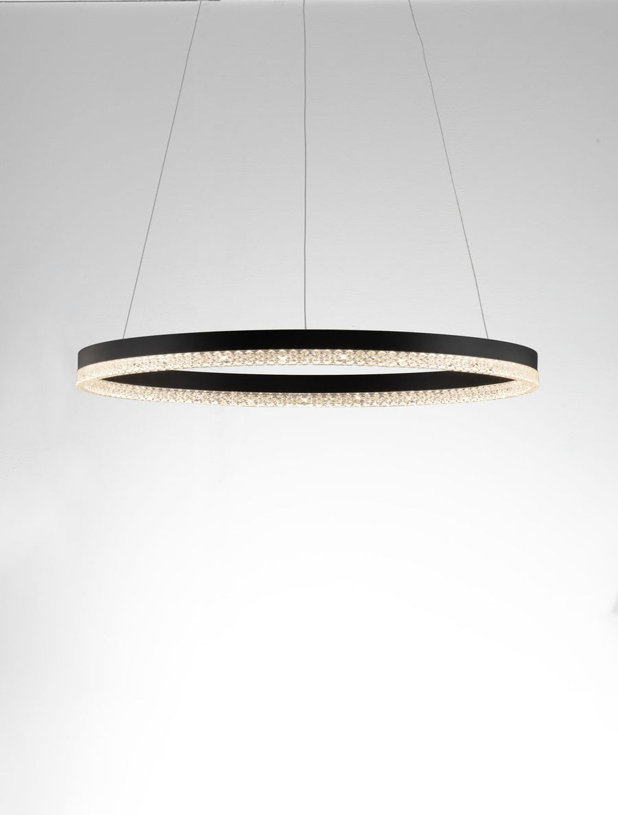 Suspension Adria noire, H 150 cm (9530227)