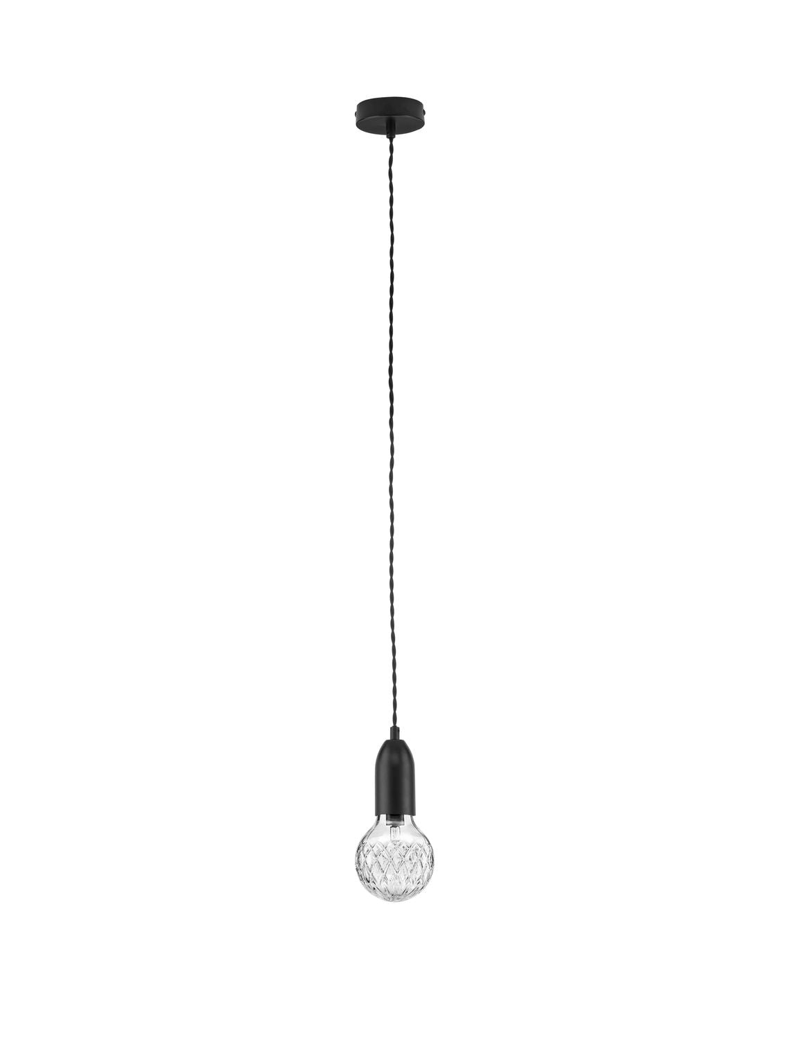 Suspension Veda noire, verre