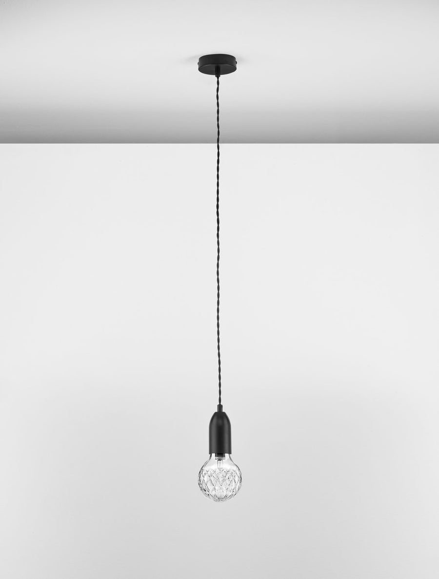 Suspension Veda noire, verre