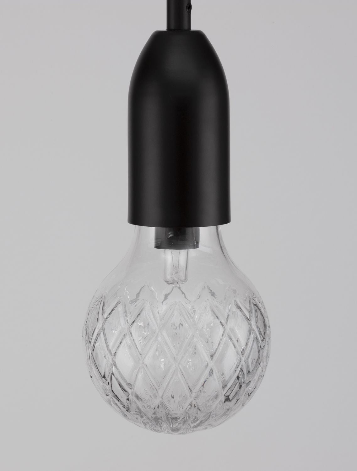 Suspension Veda noire, verre