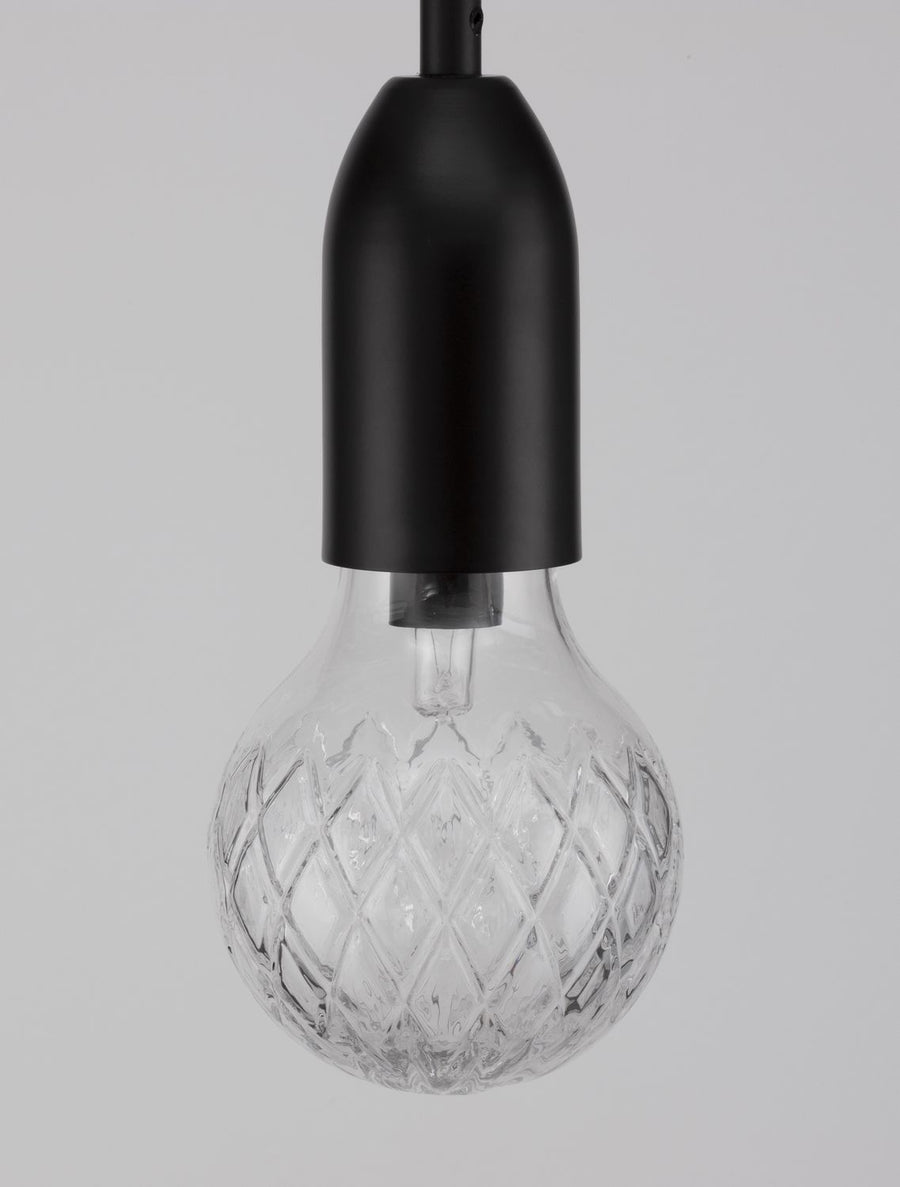 Suspension Veda noire, verre